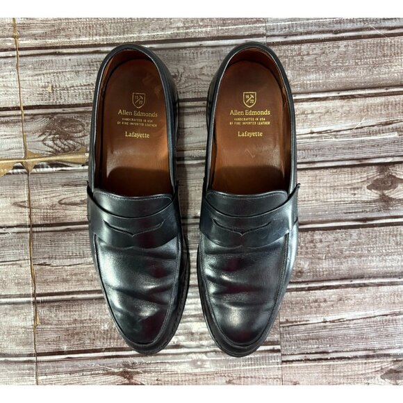 ALLEN EDMONDS Lafayette leather loafers dress shoes size 10 D color black main image 8